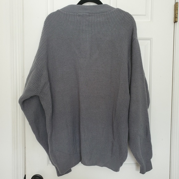 2for$20 Timber Trail XL grey knit sweater sweatshirt 4 button over the head - Picture 2 of 9